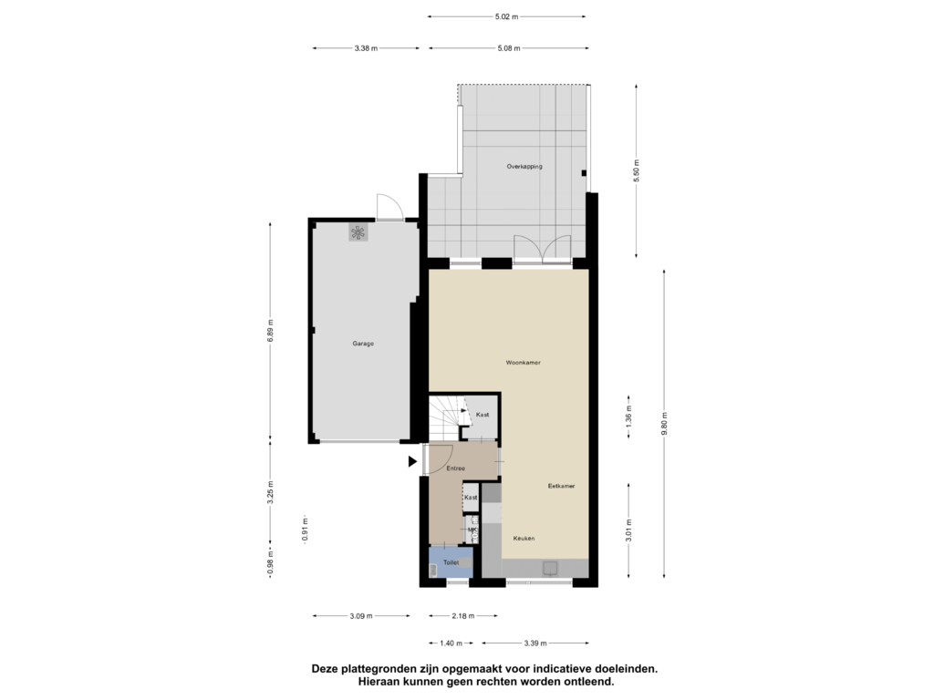 View floorplan of Begane Grond of Kamgras 21