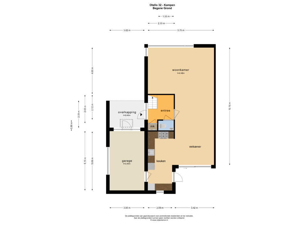 View floorplan of BEGANE GROND of Otello 32