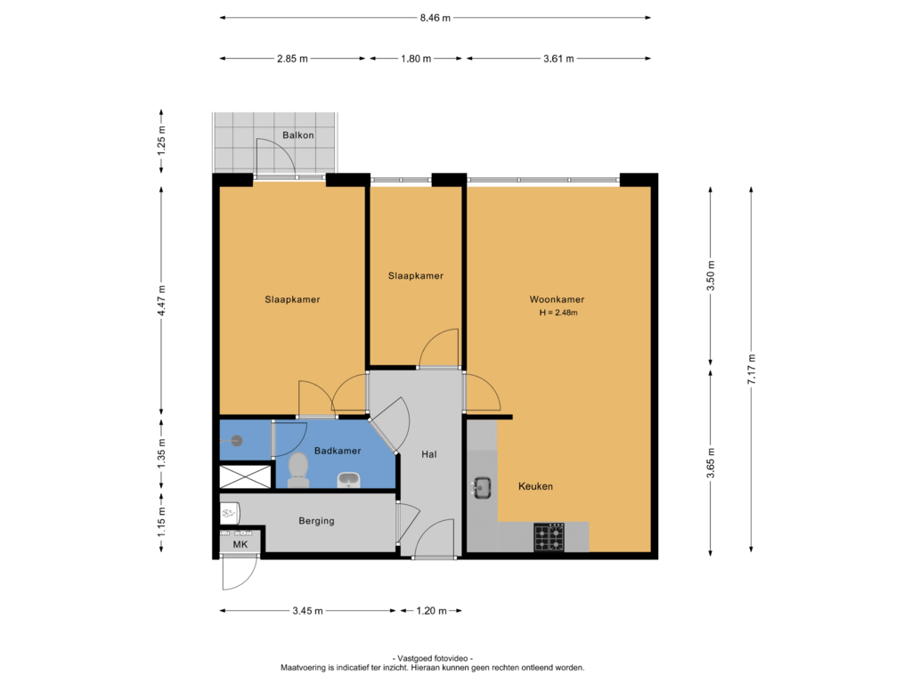 View floorplan of Appartement of Otis Reddingplein 63