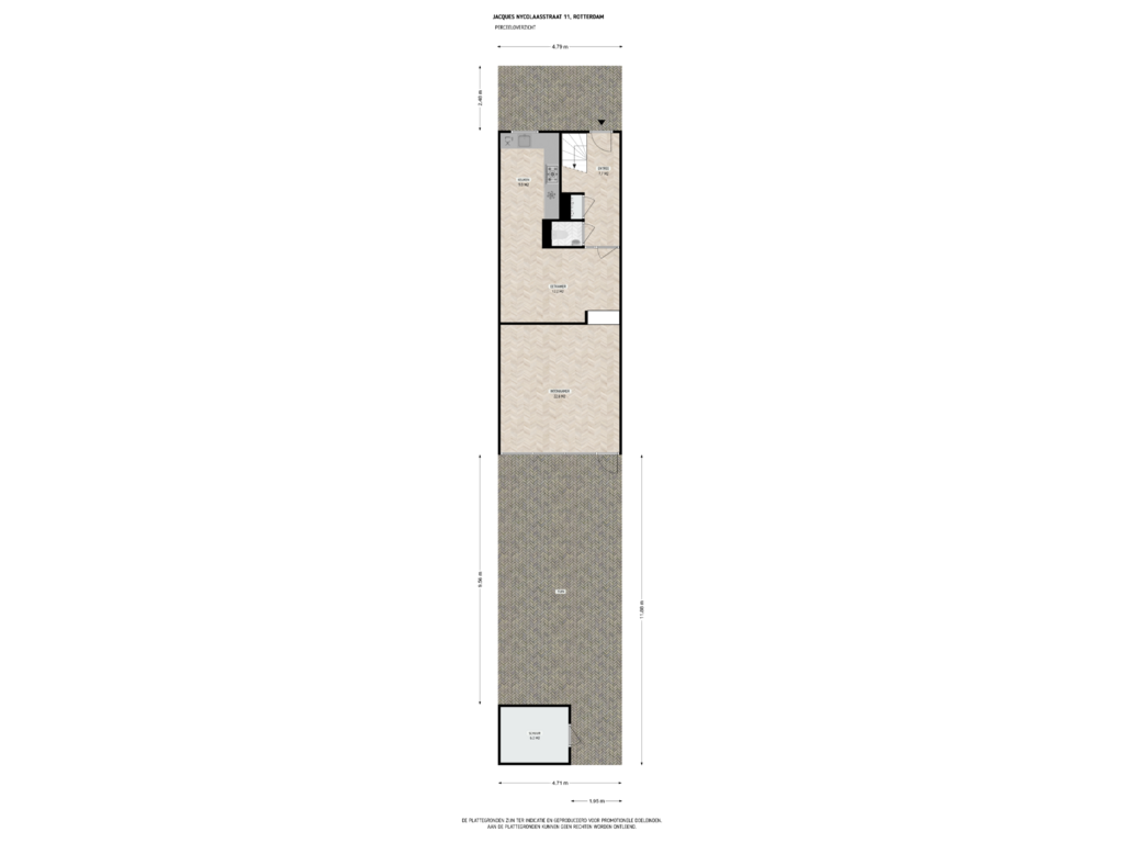 Bekijk plattegrond van perceeloverzicht van Jacques Nycolaasstraat 11