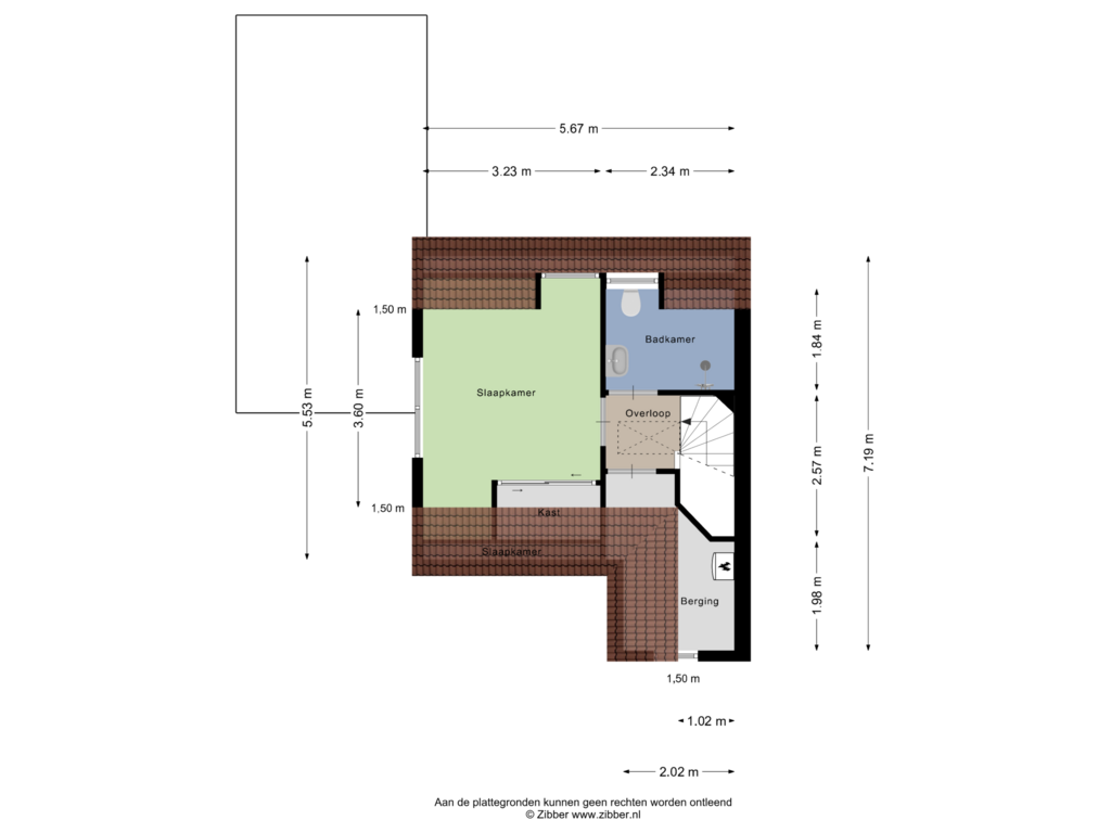 Bekijk plattegrond van Eerste verdieping van C. Liefhebberstraat 10