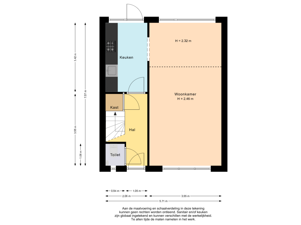 Bekijk plattegrond van Begane grond van Kernhoopweg 57