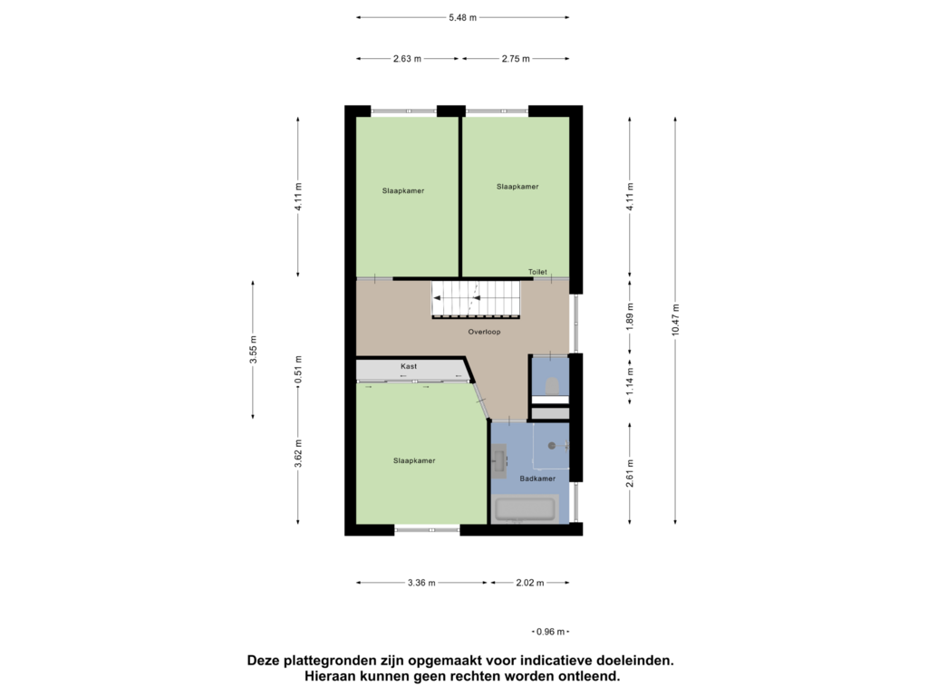 View floorplan of Eerste Verdieping of Kwart 32