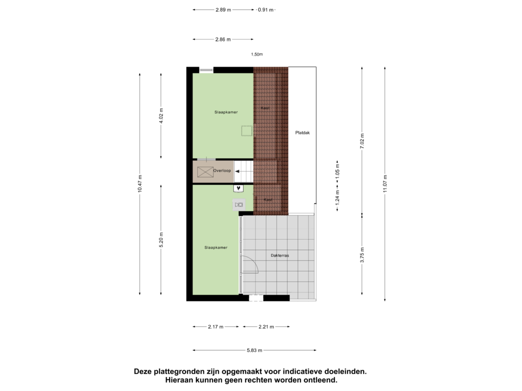 View floorplan of Tweede Verdieping of Kwart 32