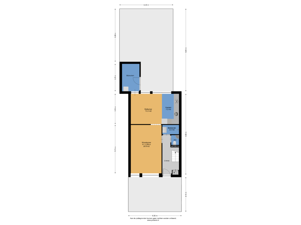 Bekijk plattegrond van Begane Grond Met Kavel van Tijnjedijk 18