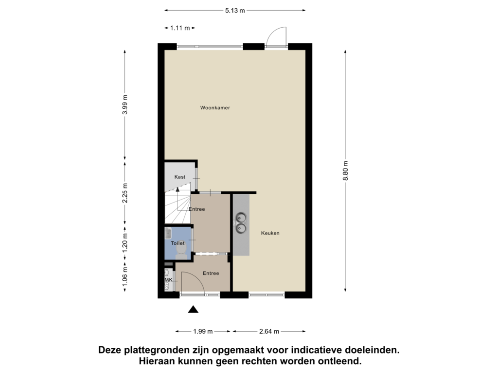 Bekijk plattegrond van Begane Grond van Zuiderwerf 14