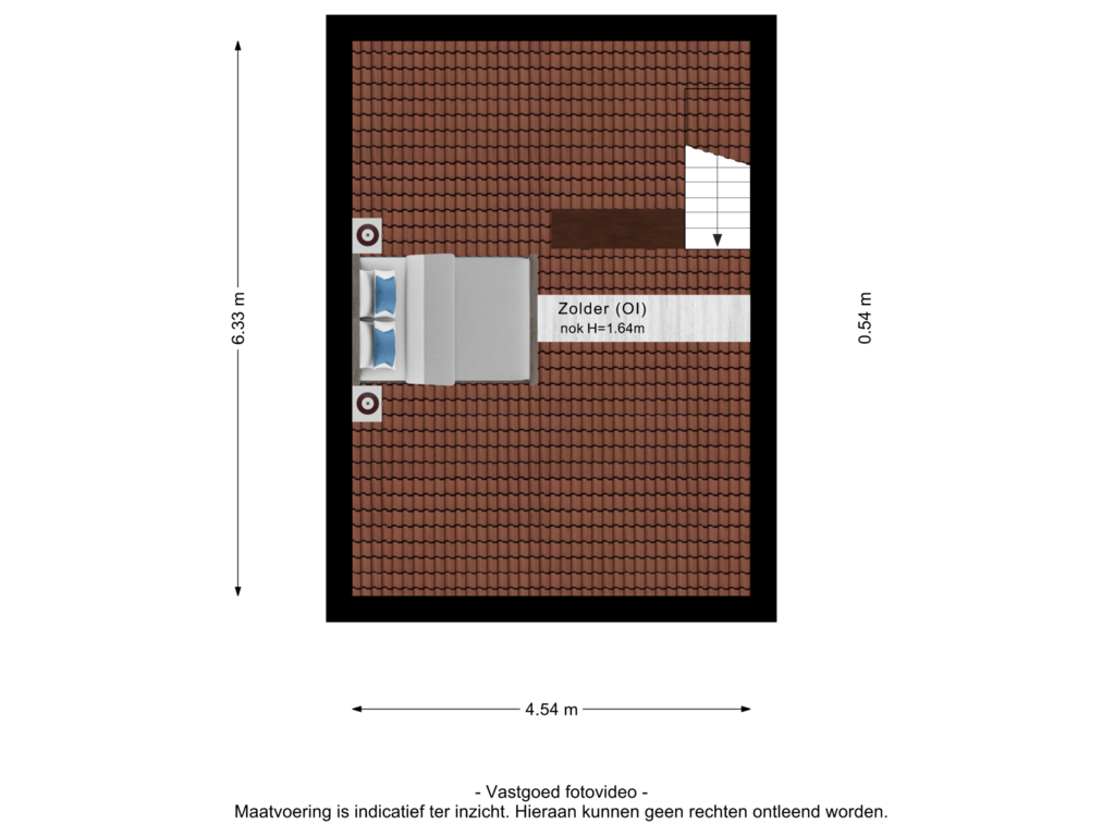 Bekijk plattegrond van 2e verdieping van Emmalaan 18