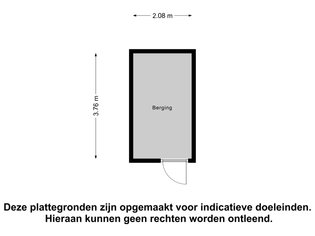 Bekijk plattegrond van Berging van Tuinfluiterlaan 10