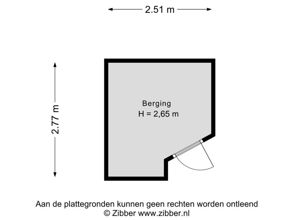 Bekijk plattegrond van Berging van Royaardsplein 54