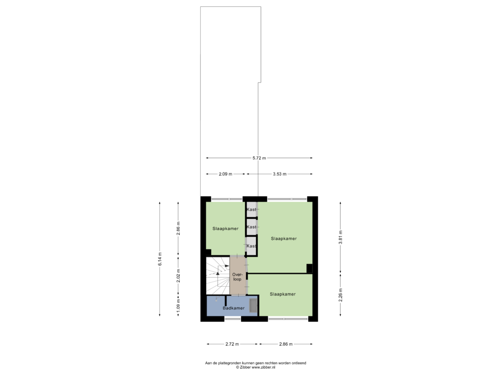 Bekijk plattegrond van Eerste verdieping van van Vredenstraat 65