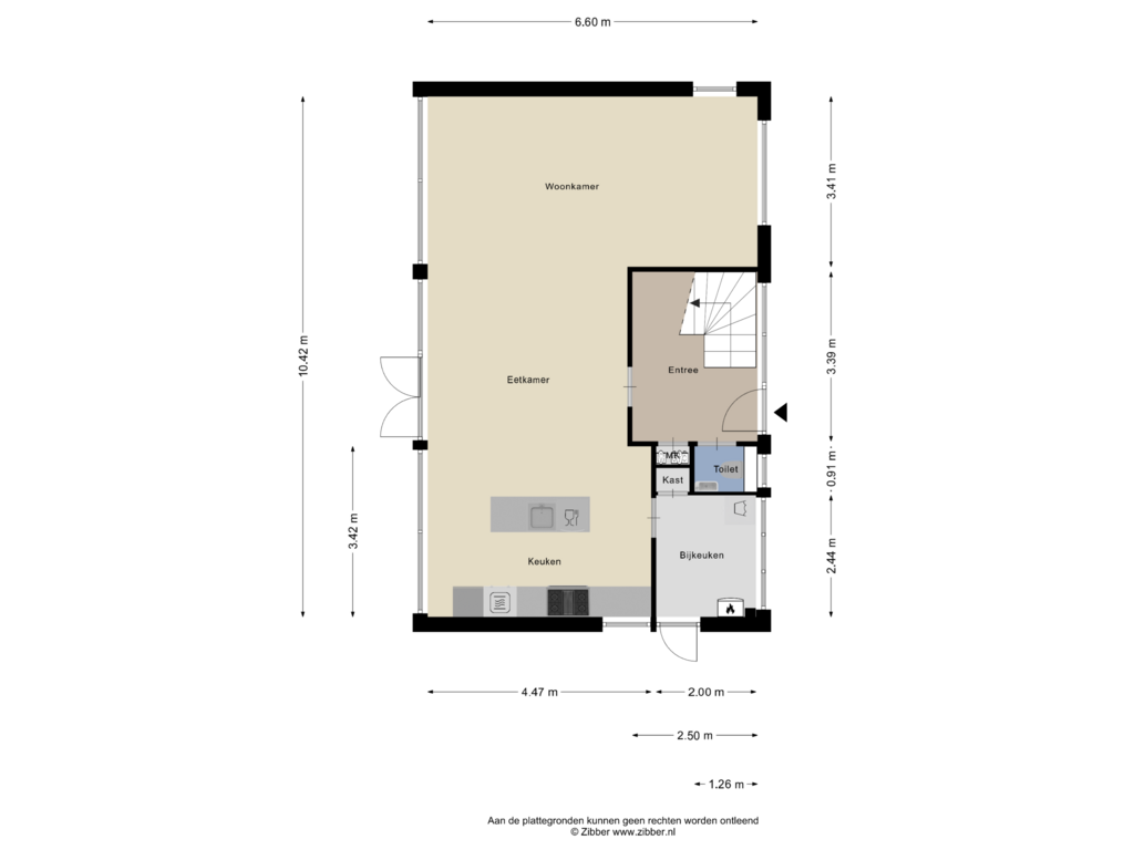 View floorplan of Begane Grond of Waardeel 20