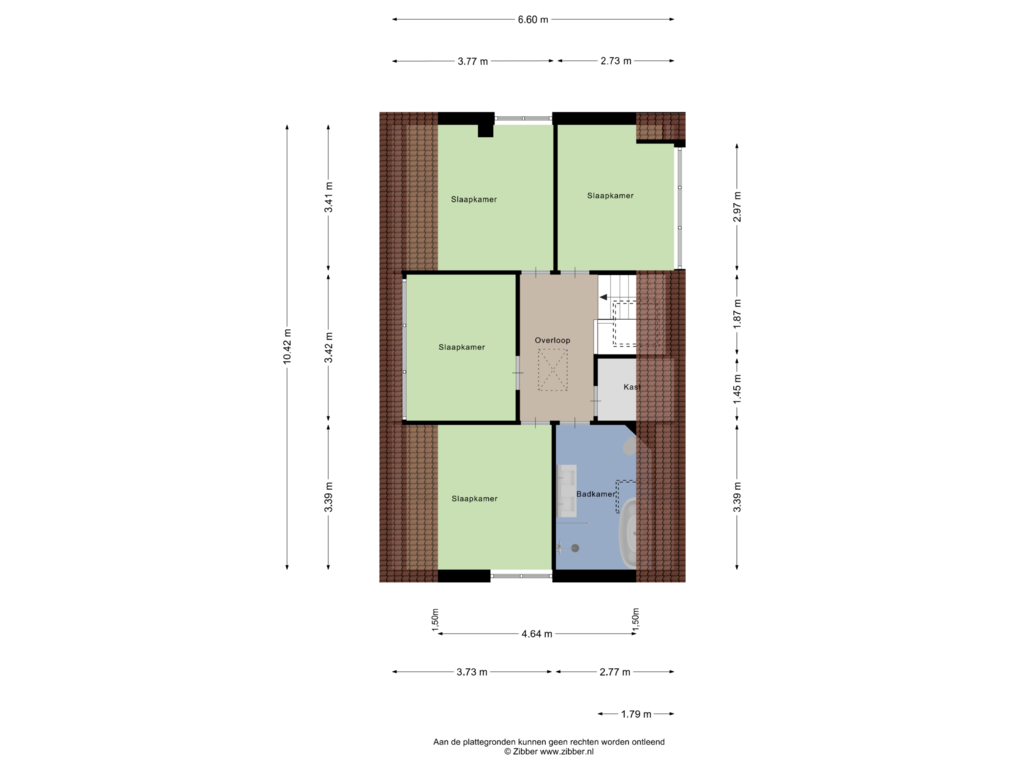 View floorplan of Eerste Verdieping of Waardeel 20