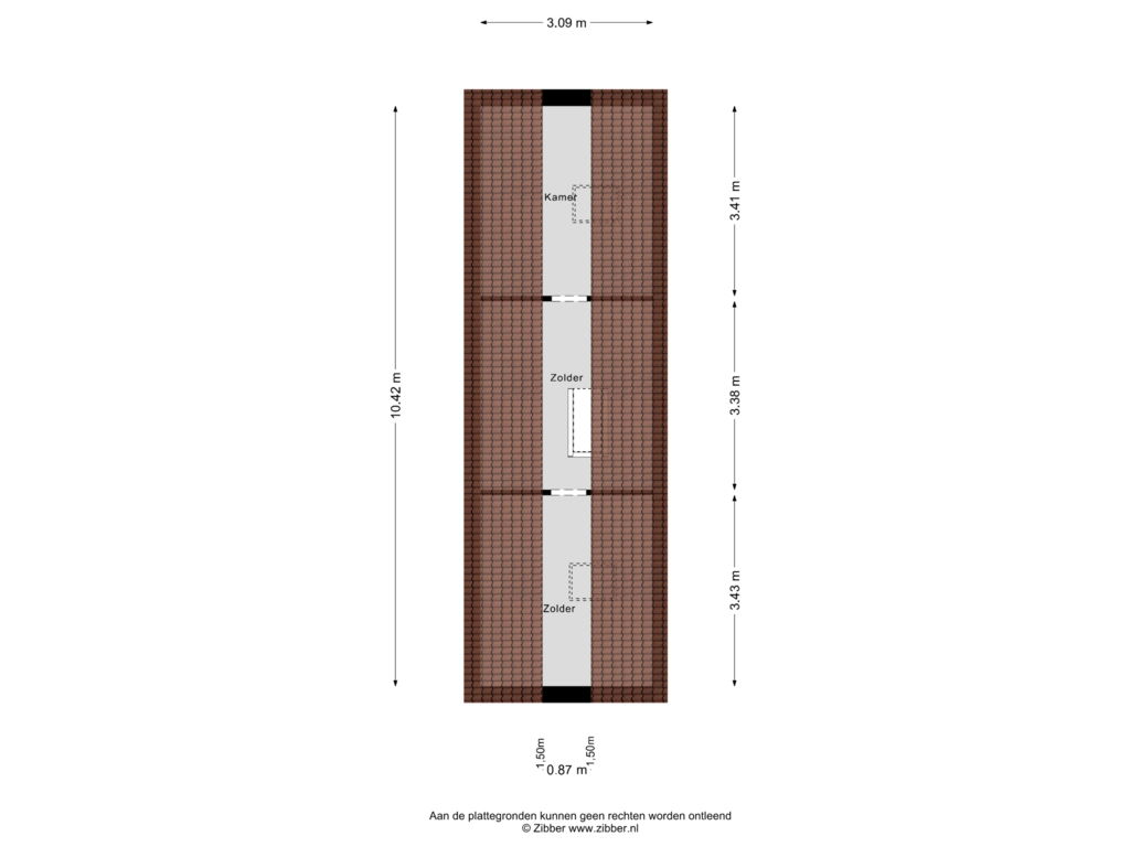 View floorplan of Zolder of Waardeel 20