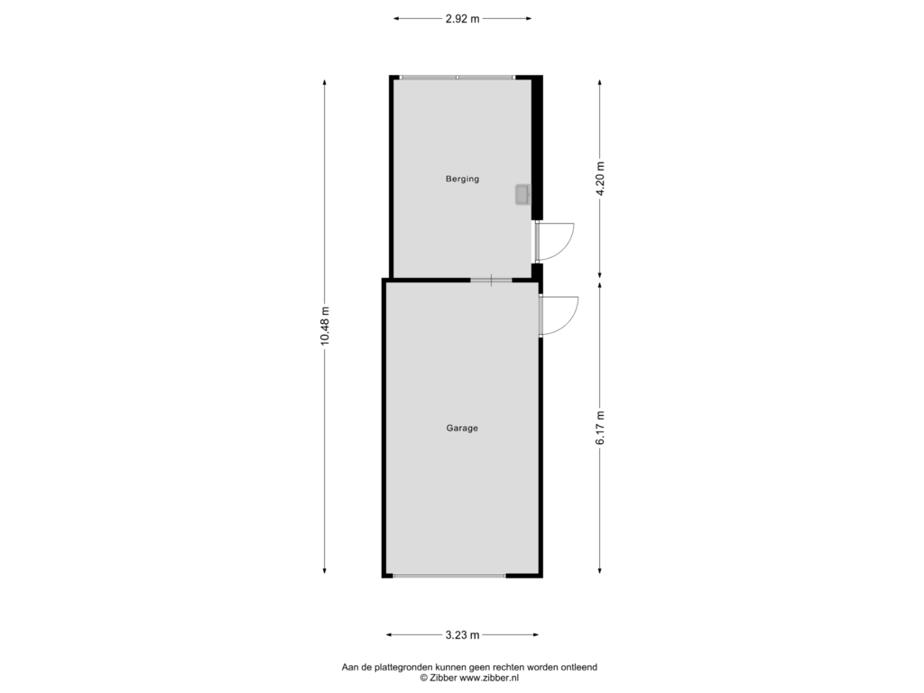 View floorplan of Garage of Waardeel 20