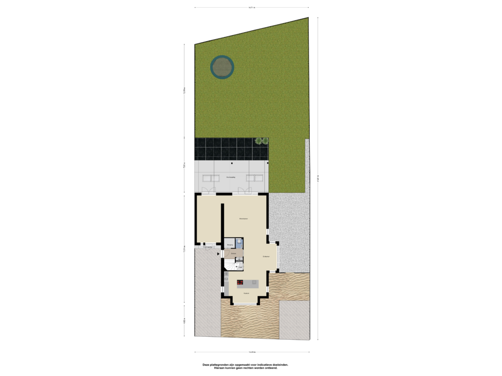 View floorplan of Begane Grond _Tuin of De Huysacker 48