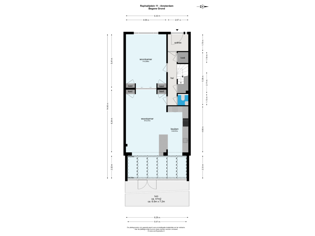 View floorplan of BEGANE GROND of Raphaëlplein 11