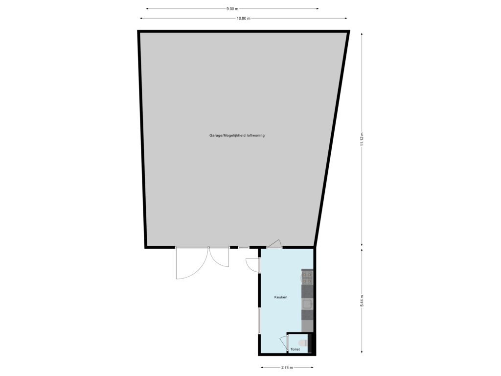 Bekijk plattegrond van Garage van Zeelsterstraat 121