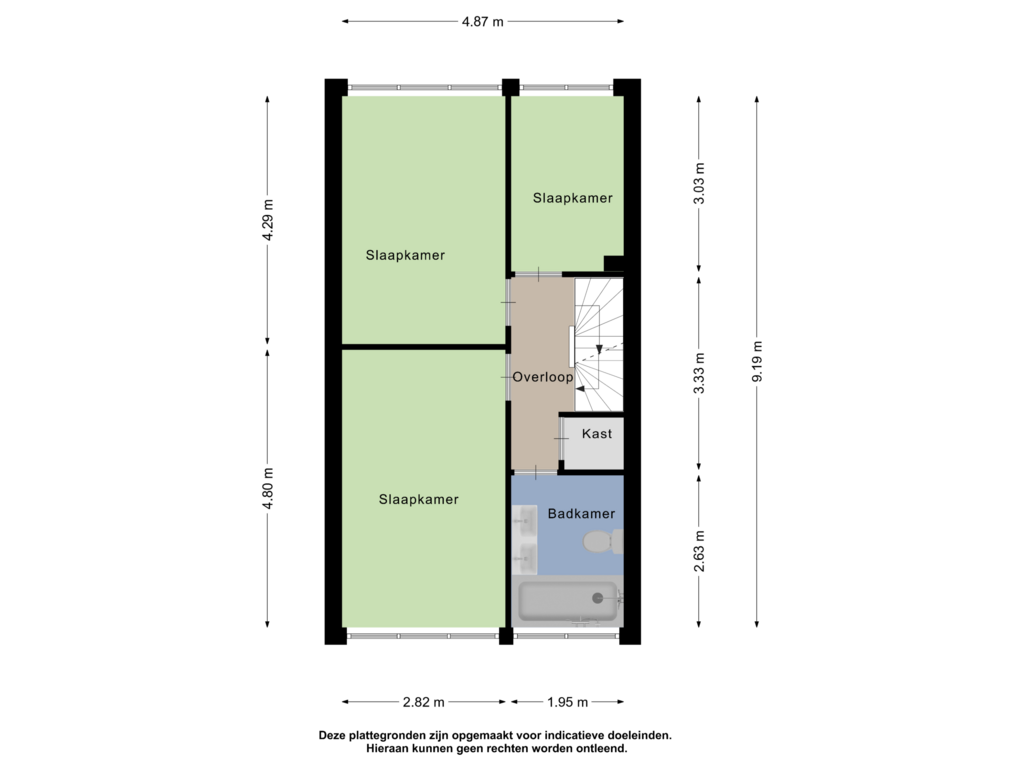 Bekijk plattegrond van Eerste Verdieping van Boekhout 35