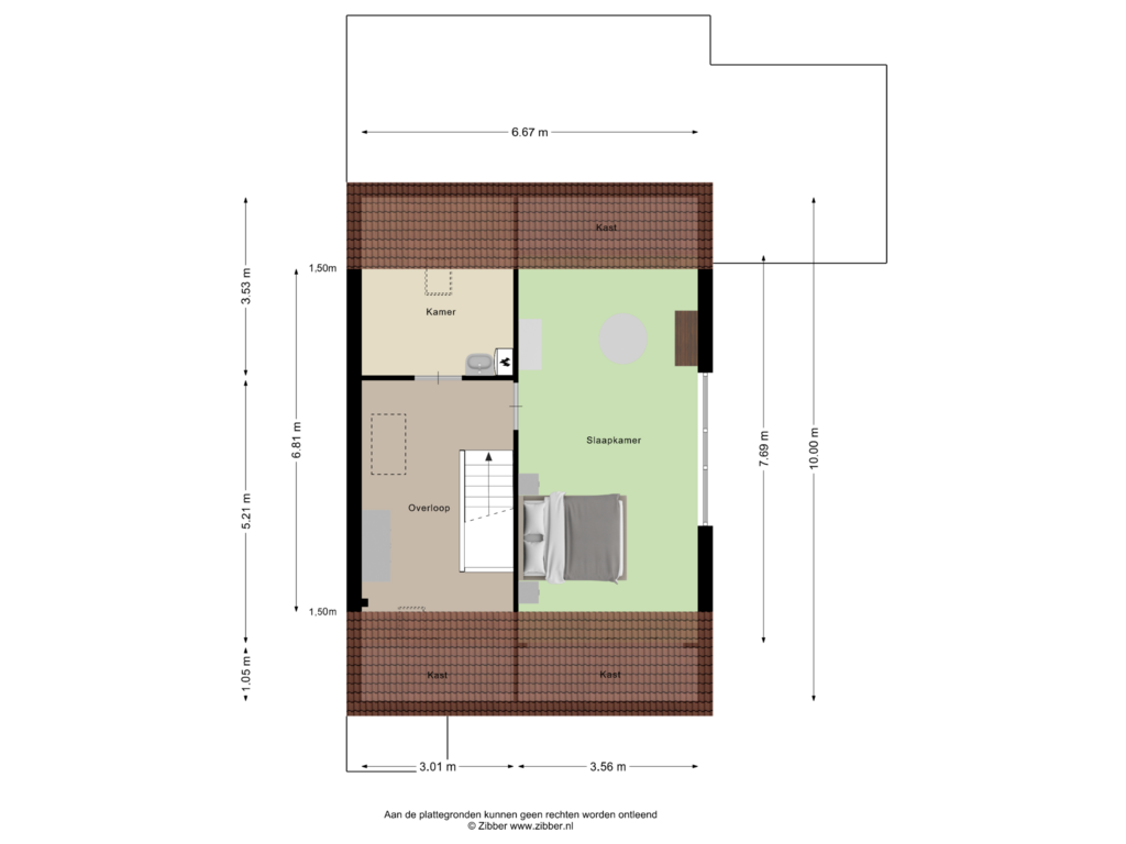 View floorplan of Eerste Verdieping of Bosmier 11