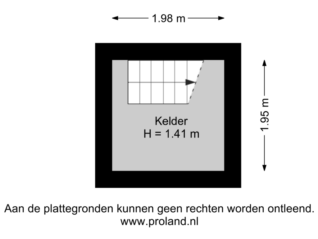 View floorplan of Kelder of Dr G A Wumkesstraat 29