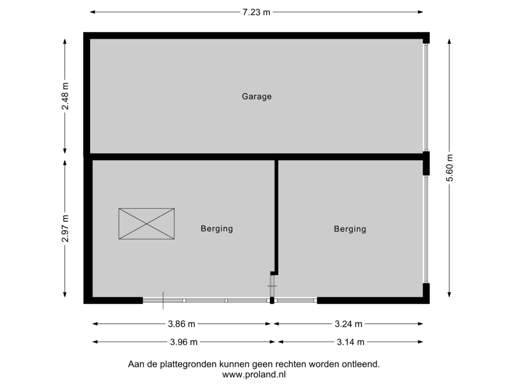 View floorplan of Berging of Dr G A Wumkesstraat 29