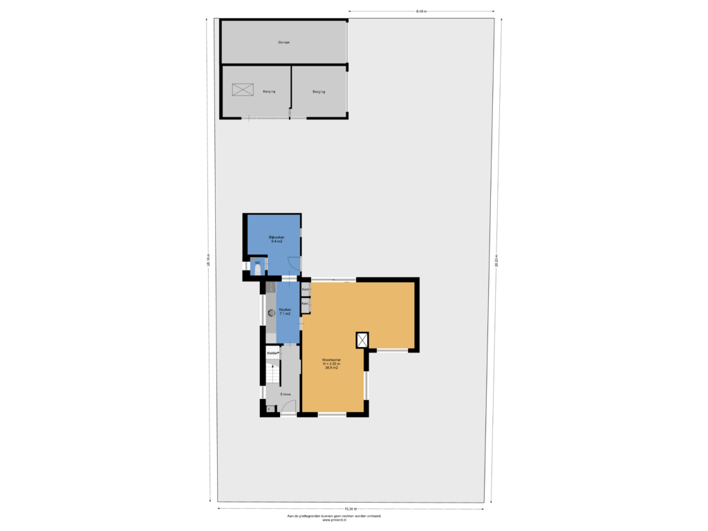 View floorplan of Begane Grond Met Kavel of Dr G A Wumkesstraat 29