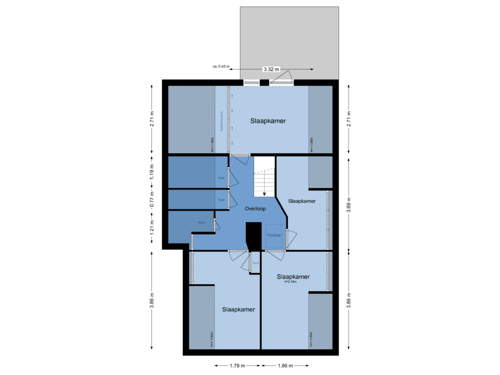 Bekijk plattegrond van 1e van Twijver 19