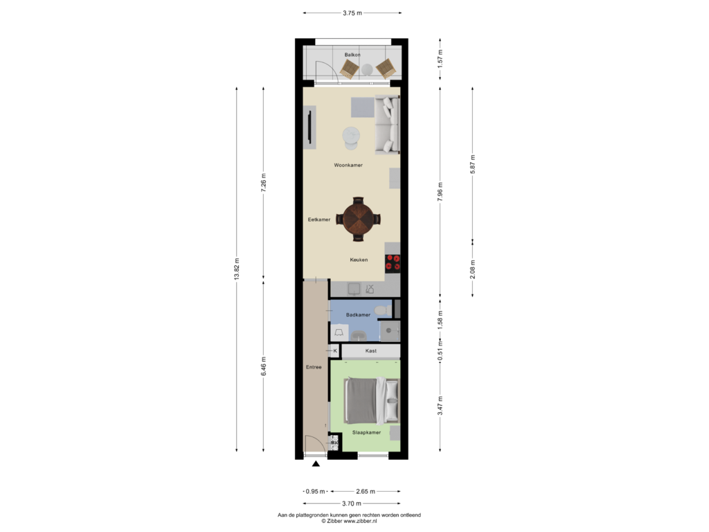 View floorplan of Appartement of Stationsstraat 64