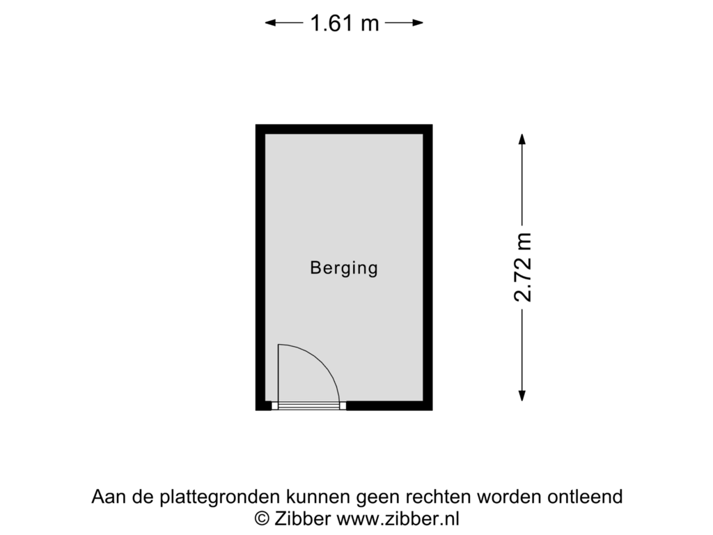 View floorplan of Berging of Stationsstraat 64