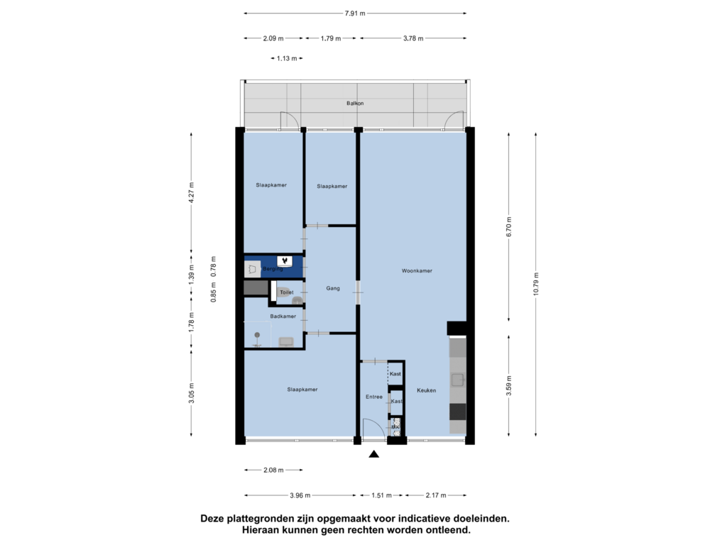 Bekijk plattegrond van Appartement van Oostervenne 422