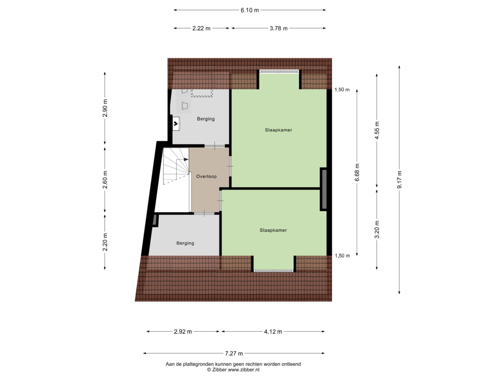 Bekijk plattegrond van Tweede verdieping van Burgemeester Ceulenstraat 27