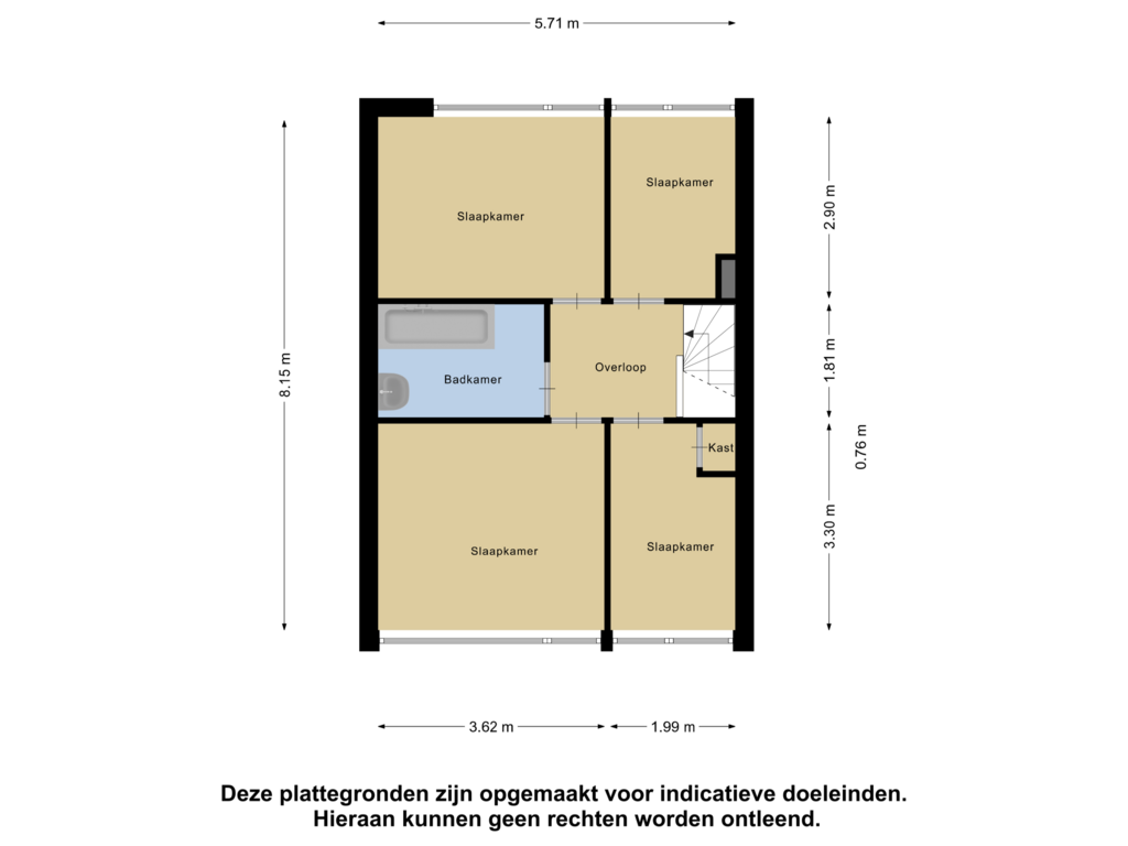 Bekijk plattegrond van Eerste Verdieping van Blijdestein 4