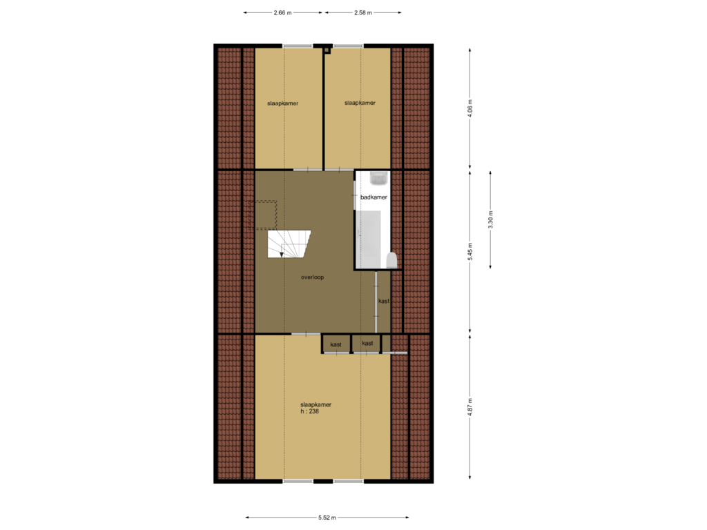 View floorplan of verdieping of Schutsestraat 32