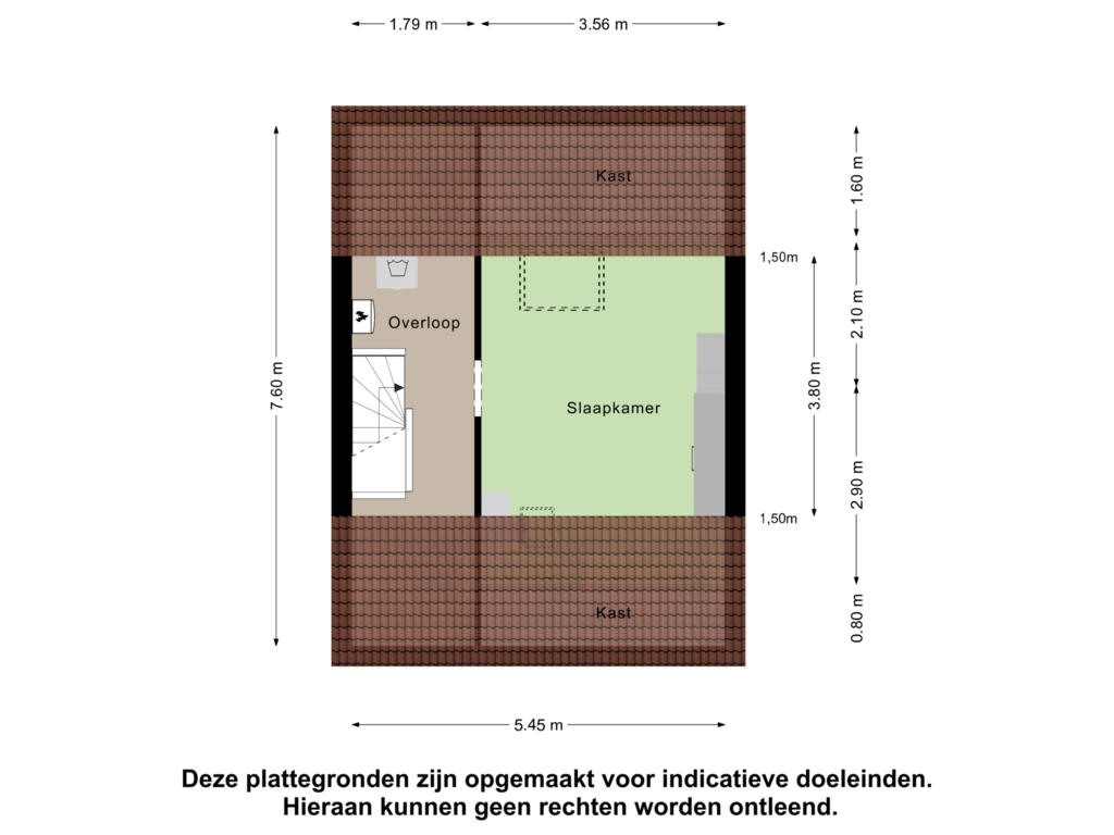 Bekijk plattegrond van Tweede verdieping van Salderes 84