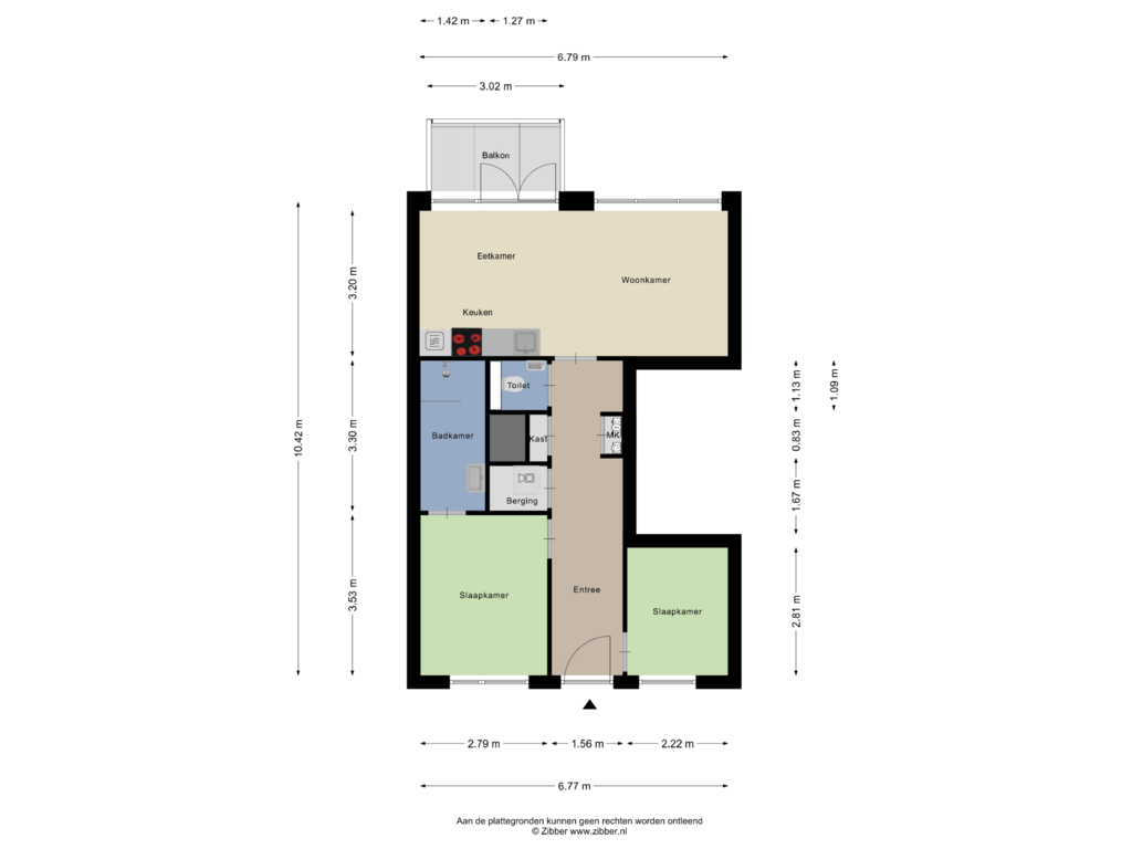 Bekijk plattegrond van Appartement van Boezemweg 167-E