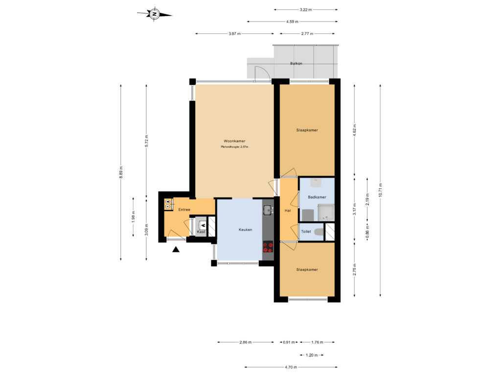 Bekijk plattegrond van Plattegrond van Koopvaardijhof 18