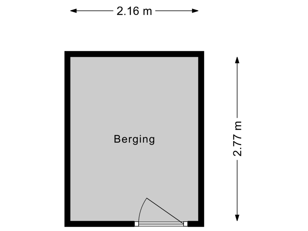 Bekijk plattegrond van Berging van Koopvaardijhof 18