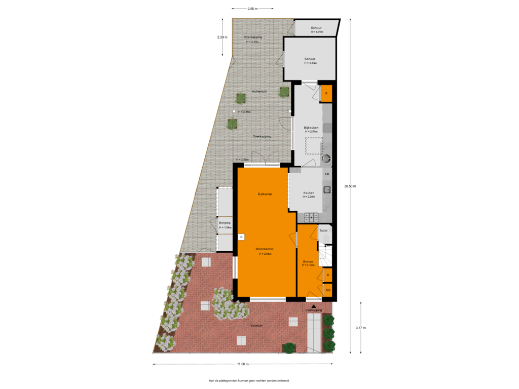 Bekijk plattegrond van Situatie van Buitenweg 1