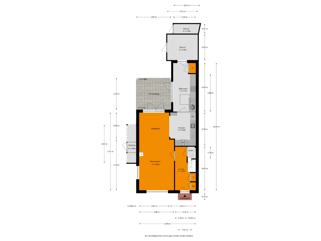 Bekijk plattegrond van Begane Grond van Buitenweg 1