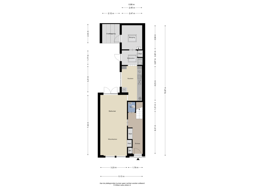 Bekijk plattegrond van Begane Grond van Pieter Borstraat 9