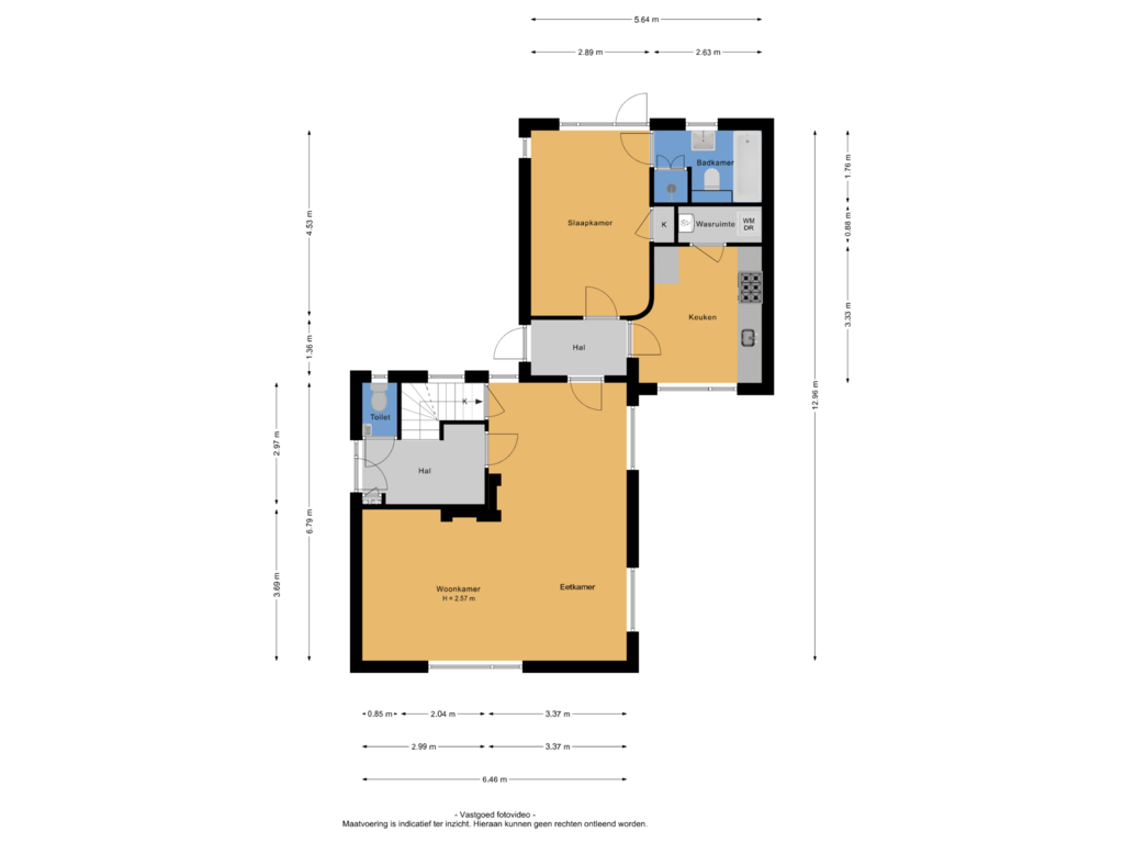 View floorplan of Begane grond of Veldhuizerbrink 16