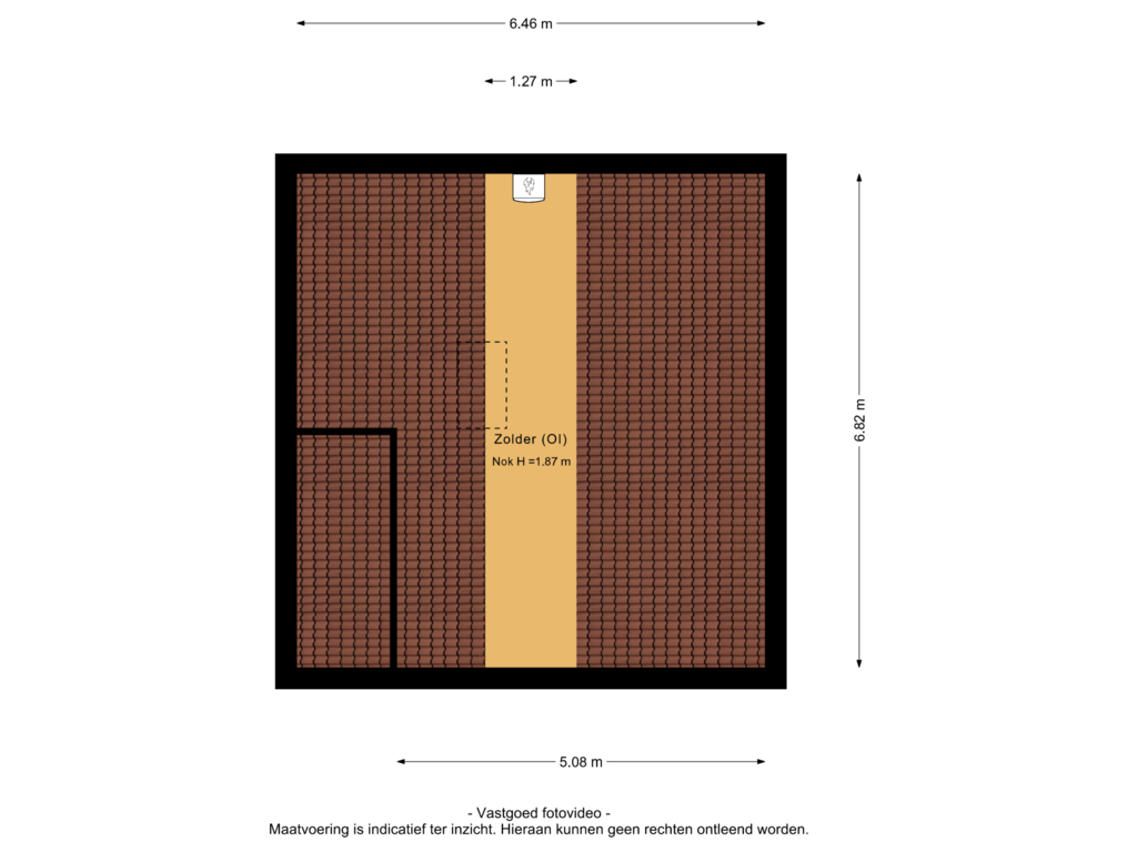 View floorplan of 2e verdieping of Veldhuizerbrink 16