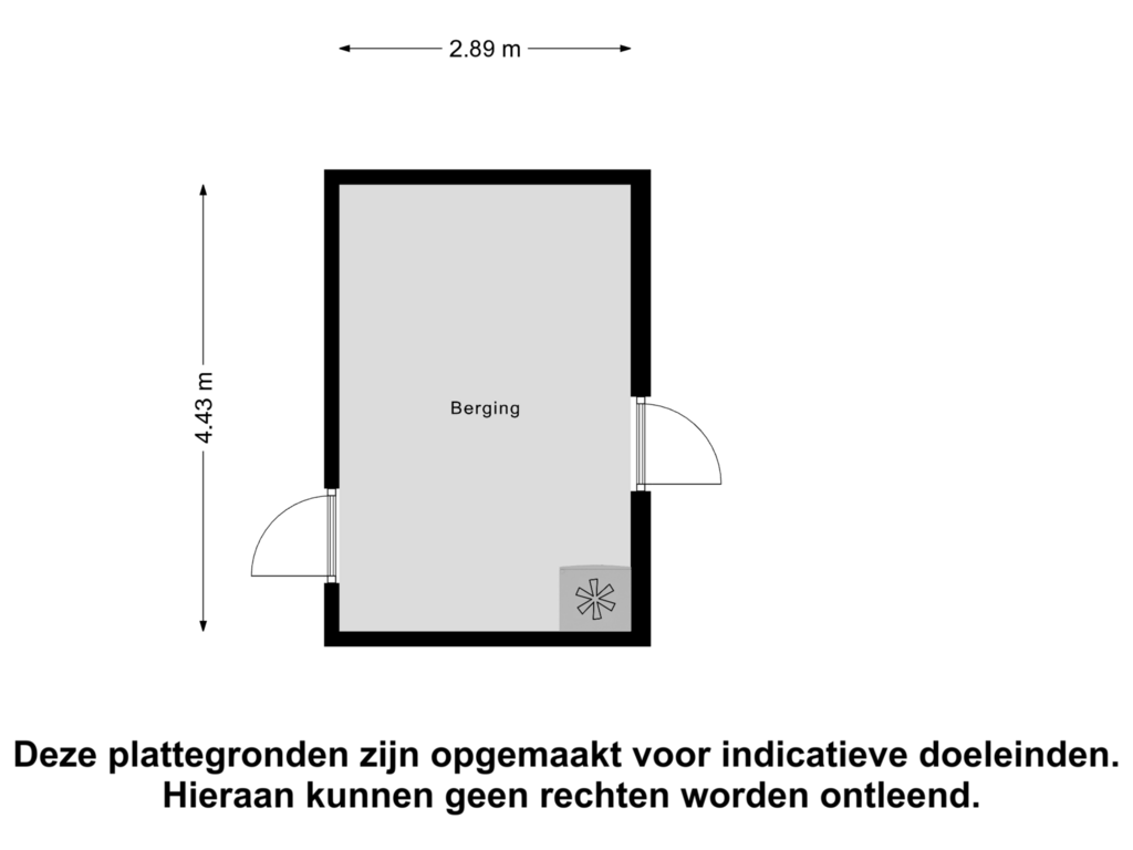 Bekijk plattegrond van Berging van Trompstraat 174