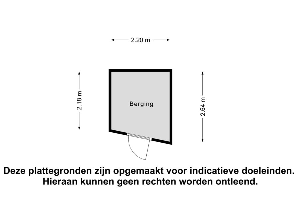 View floorplan of Berging of Ekkerstraat 103