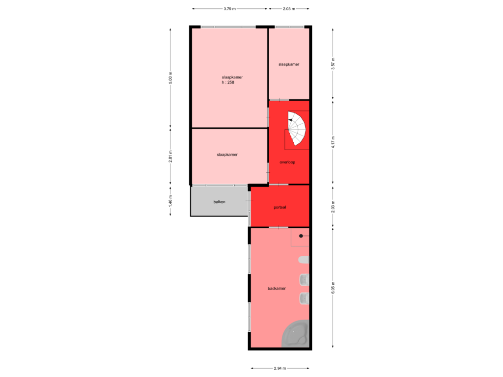 Bekijk plattegrond van verdieping van Haagweg 59