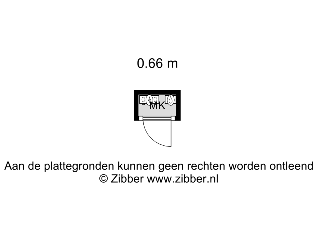 View floorplan of MK of Kerkebreek 45