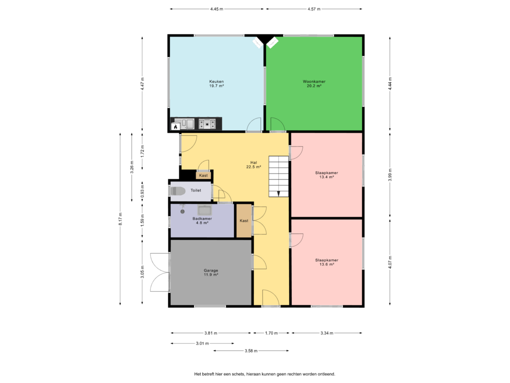 Bekijk plattegrond van Begane grond van Noorderstraat 35