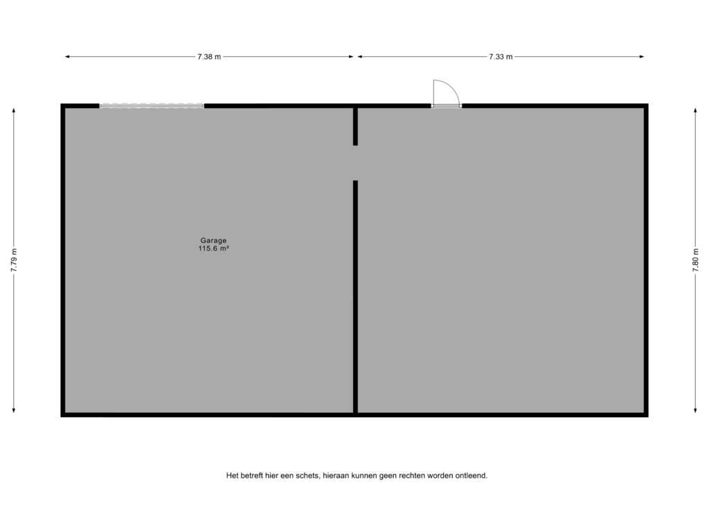 Bekijk plattegrond van Garage van Noorderstraat 35