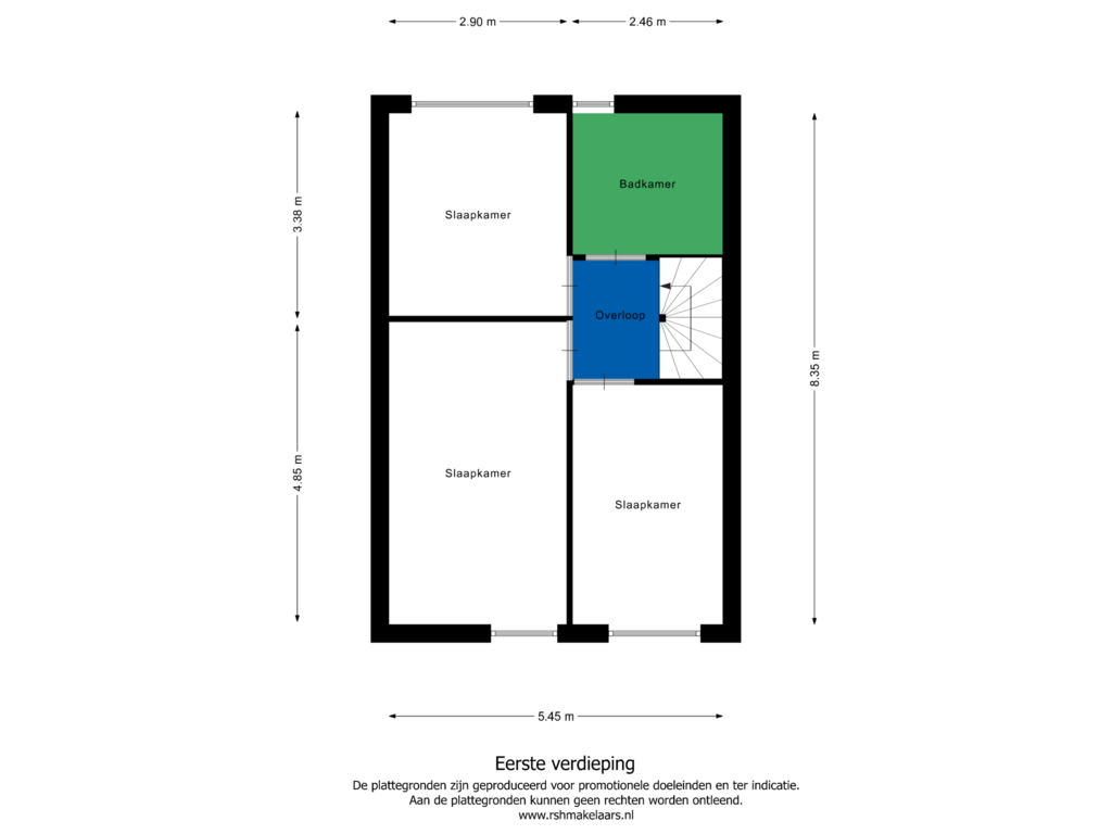 View floorplan of Floor 1 of Kapelmeestershoeve 140