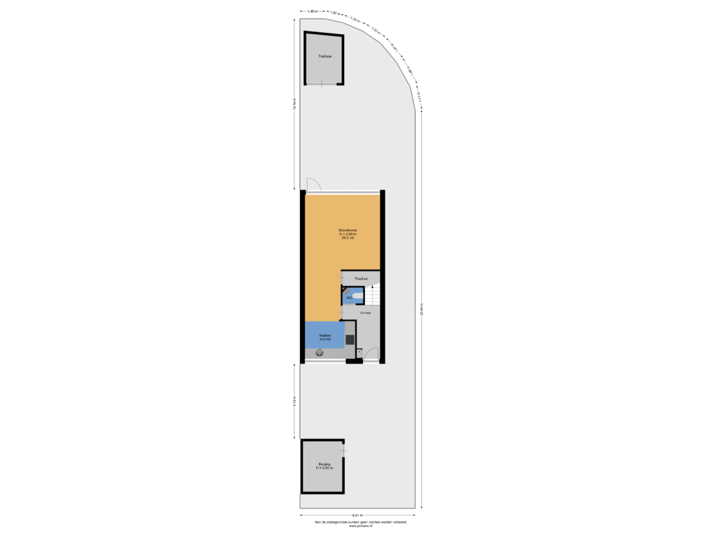 View floorplan of Begane Grond Met Kavel of Raaigras 133